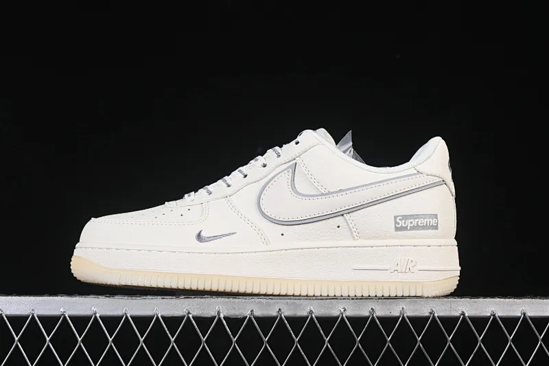 All categories Nk Air Force 1 Air Force series Nk Air Force 1 Low Air Force low-top Nike Air Force 1'07 Low Supreme co-branded beige crystal bottom Air Force 1 low-top casual sneakers XX3168-193